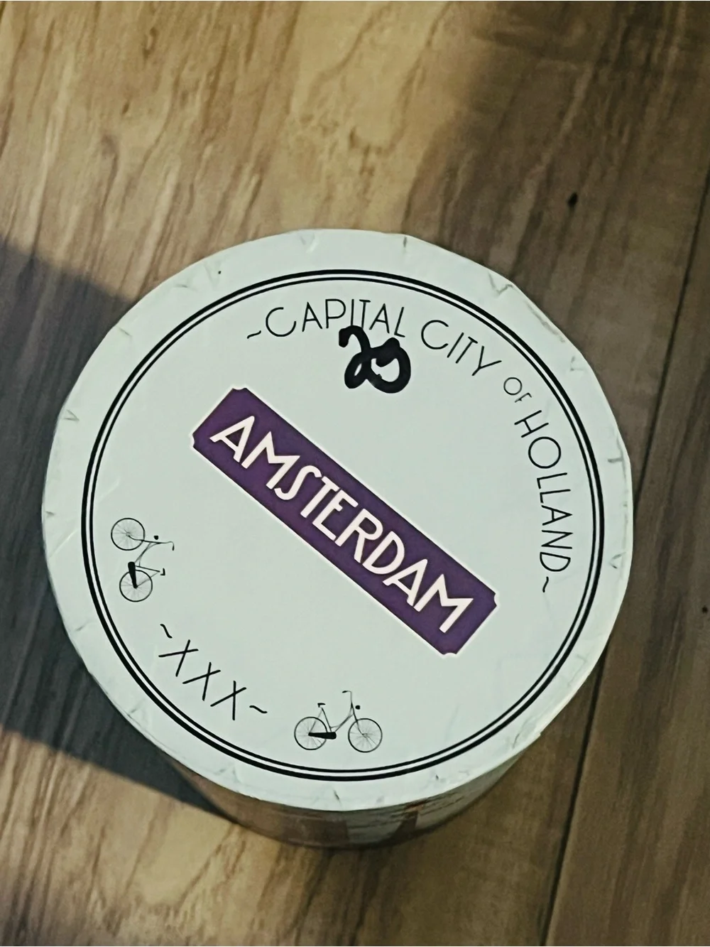 Amsterdam Canal Travel Mug with Blue Lid